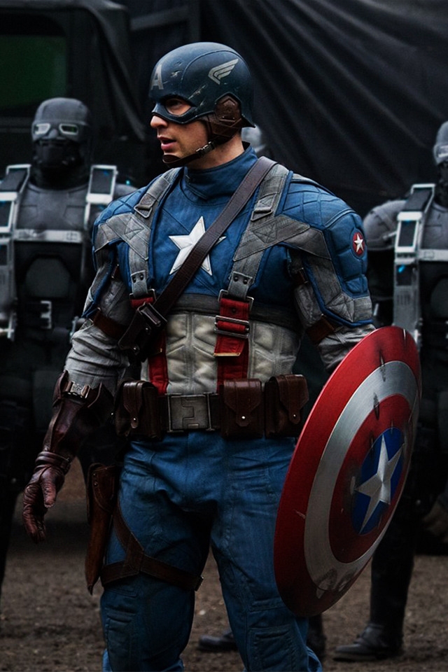 Captain America 2011 for 640 x 960 iPhone 4 resolution