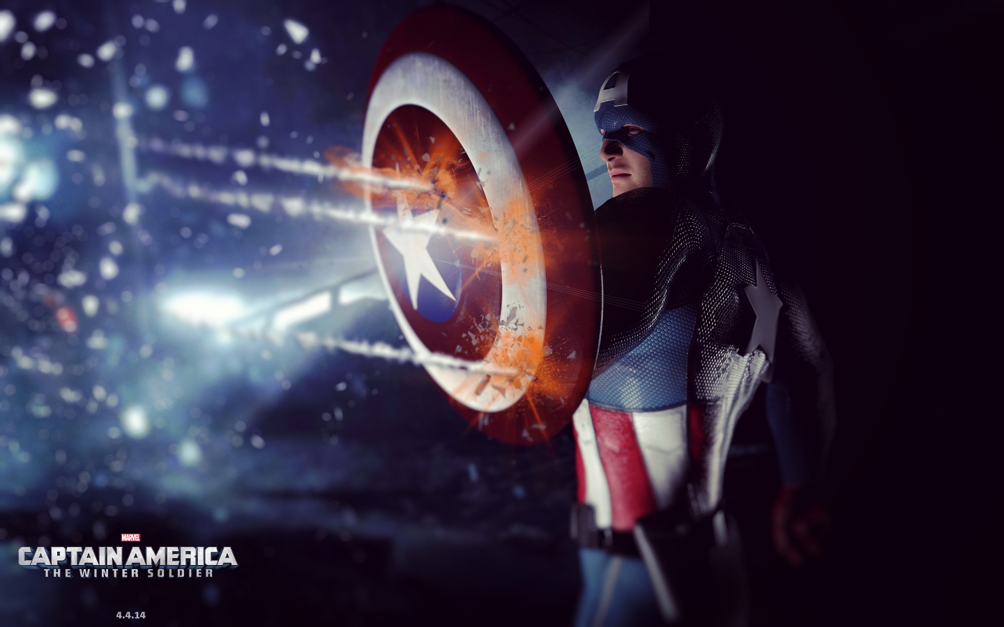 Captain America 2014 for 1440 x 900 widescreen resolution