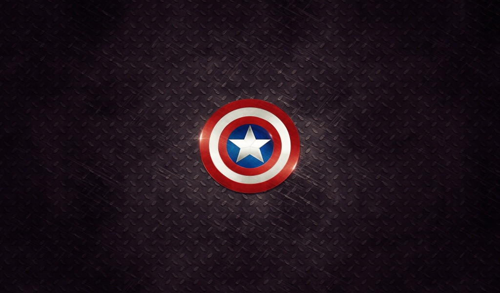 Captain America Logo for 1024 x 600 widescreen resolution