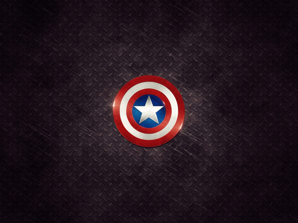Captain America Logo for 1024 x 768 resolution