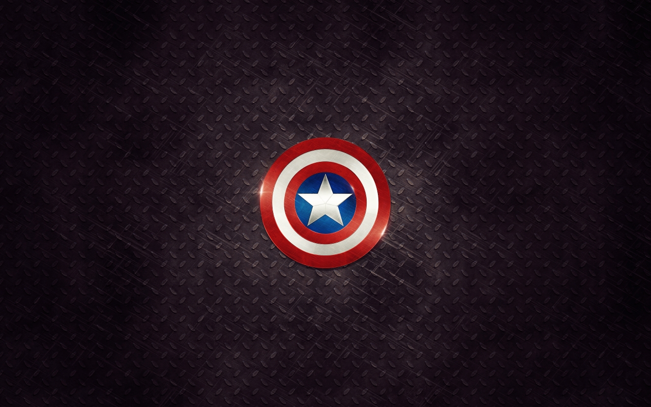 Captain America Logo for 1280 x 800 widescreen resolution