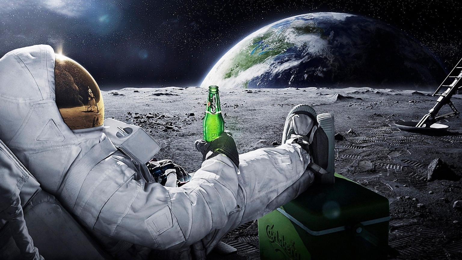 Carlsberg Beer in Space for 1536 x 864 HDTV resolution