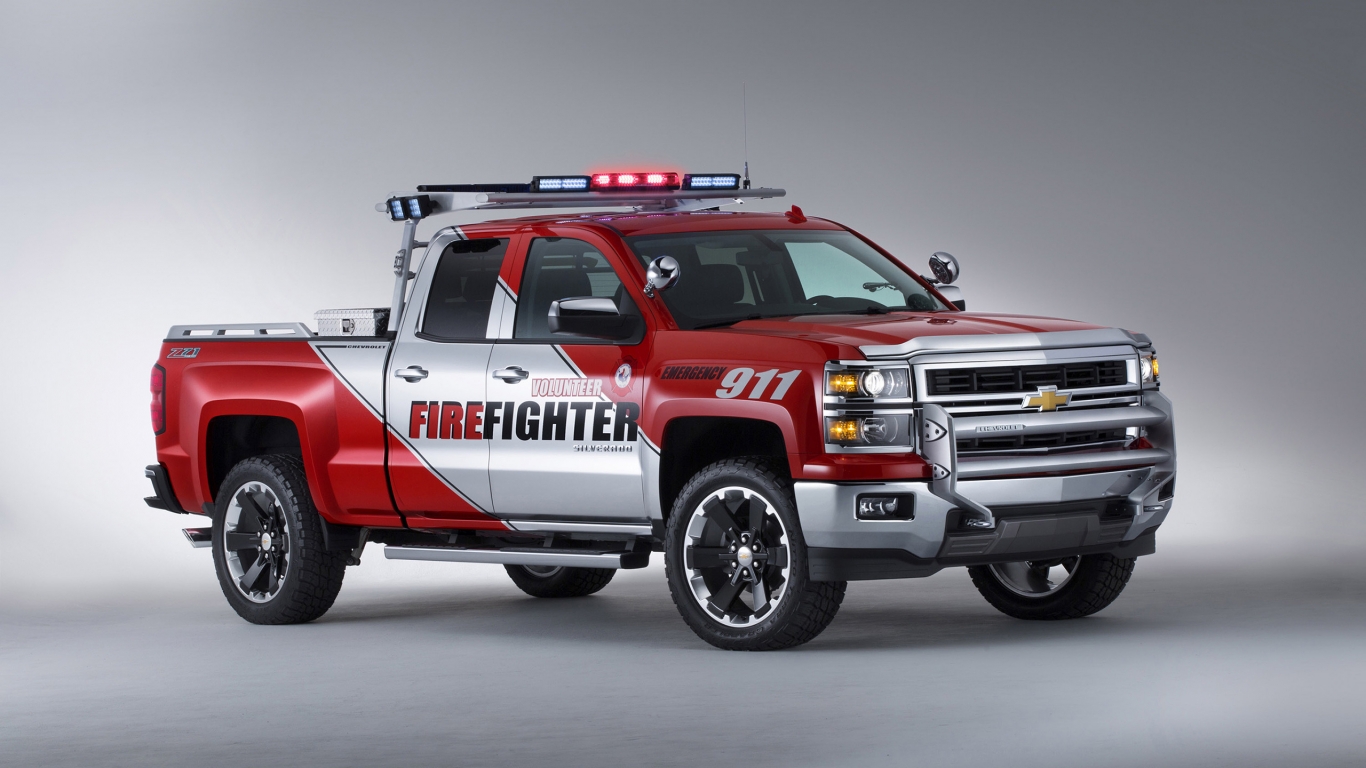 Chevrolet Silverado Volunteer Firefighters Concept for 1366 x 768 HDTV resolution