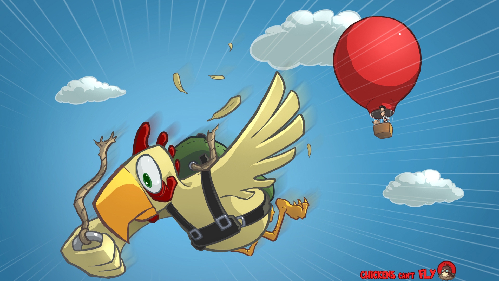 Chickens Cant Fly for 1920 x 1080 HDTV 1080p resolution