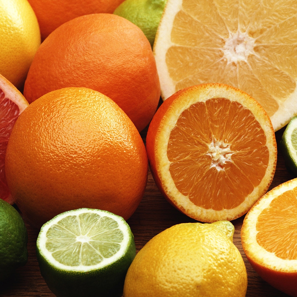 Citrus fruits for 1024 x 1024 iPad resolution