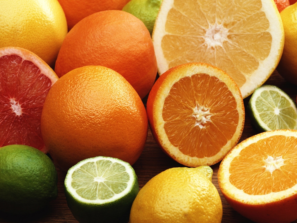 Citrus fruits for 1024 x 768 resolution