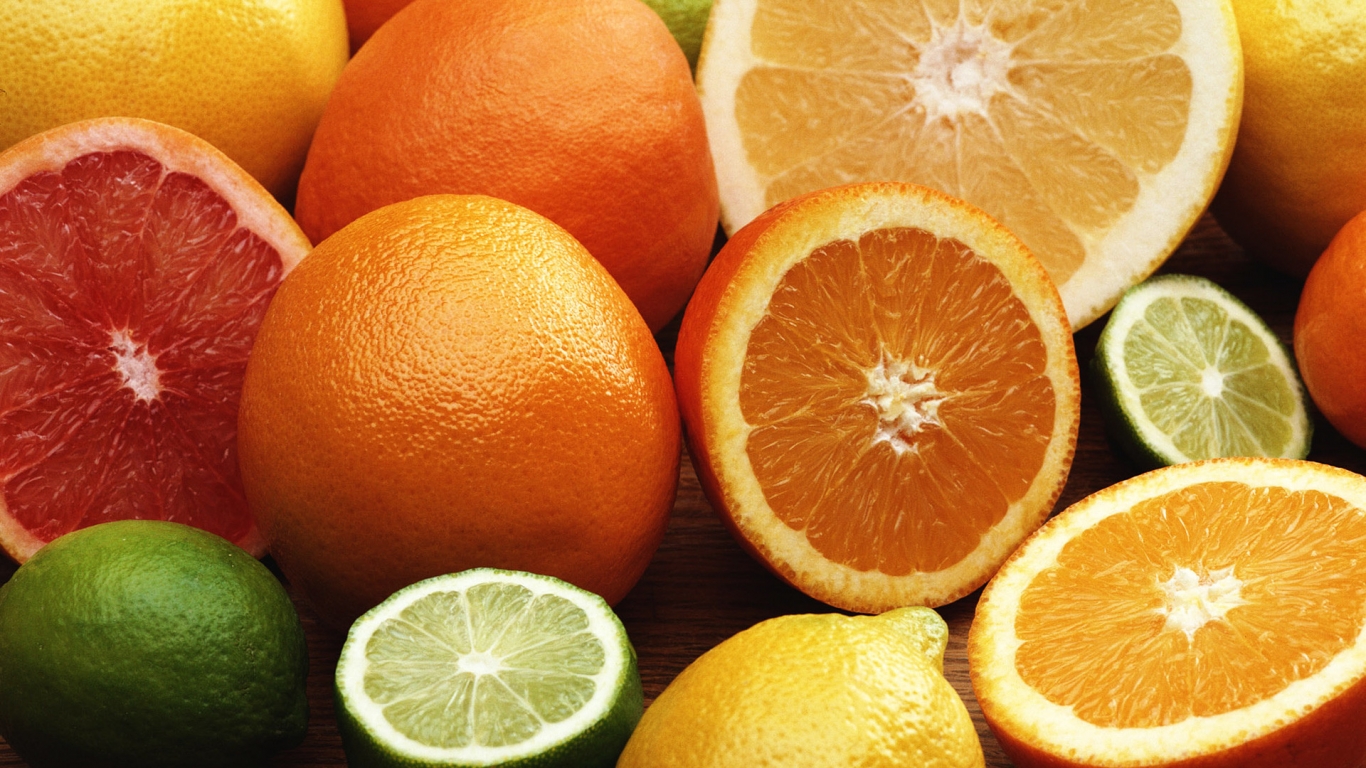 Citrus fruits for 1366 x 768 HDTV resolution