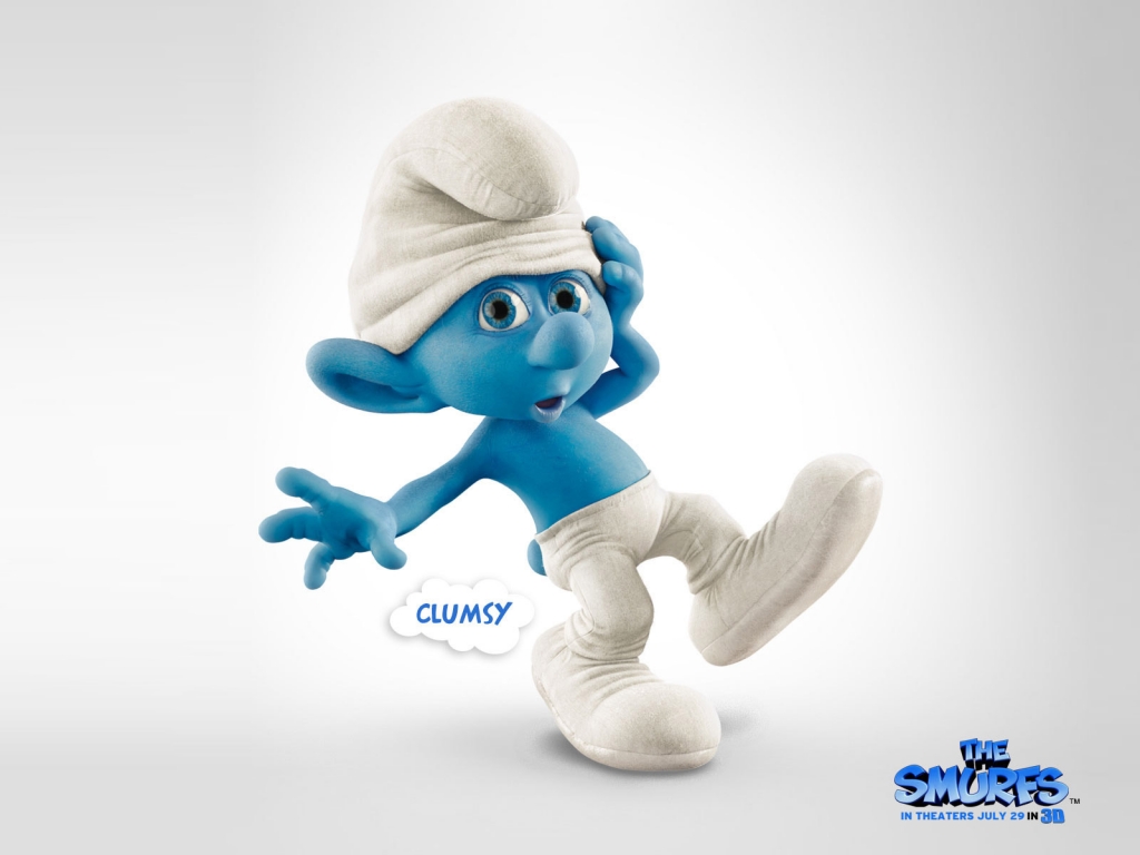 Clumsy Smurfs 2 for 1024 x 768 resolution