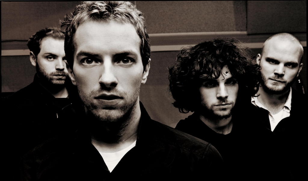 Coldplay Black and White for 1024 x 600 widescreen resolution