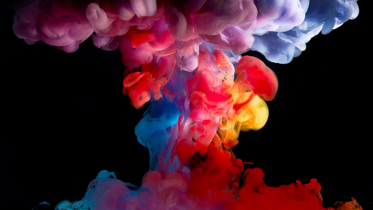 Colored Smoke Paint for 1280 x 720 HDTV 720p resolution