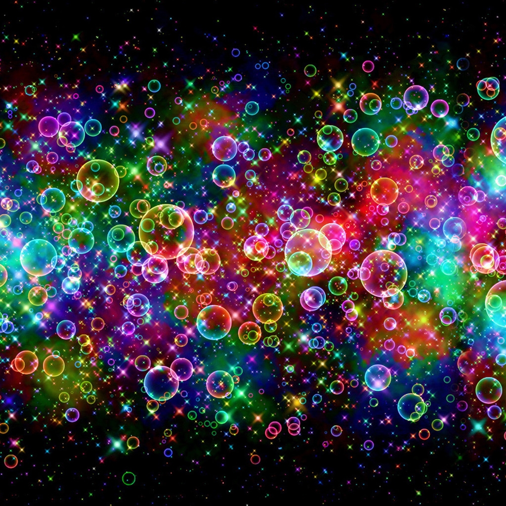 Colorful Bubbles for 1024 x 1024 iPad resolution