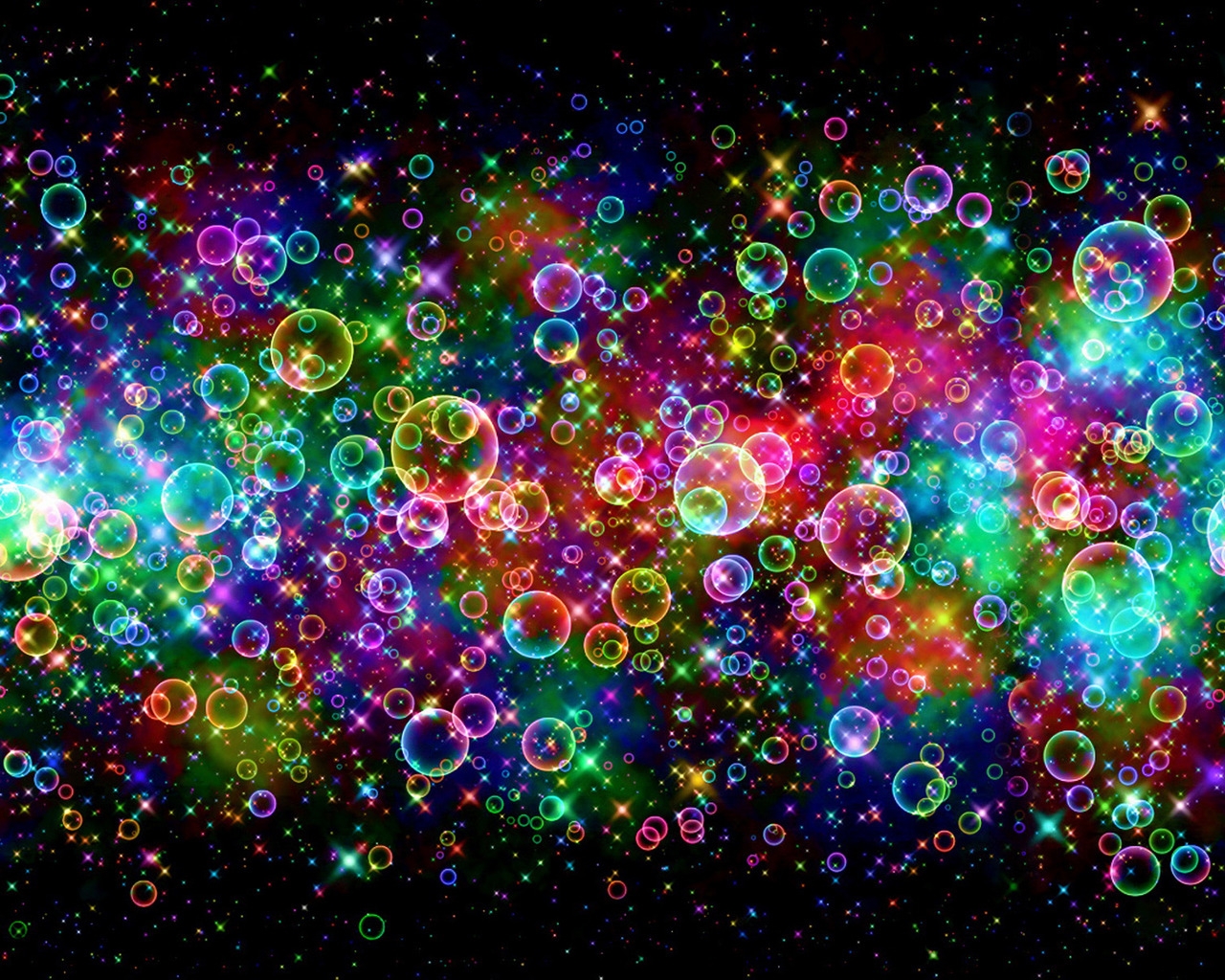 Colorful Bubbles for 1280 x 1024 resolution