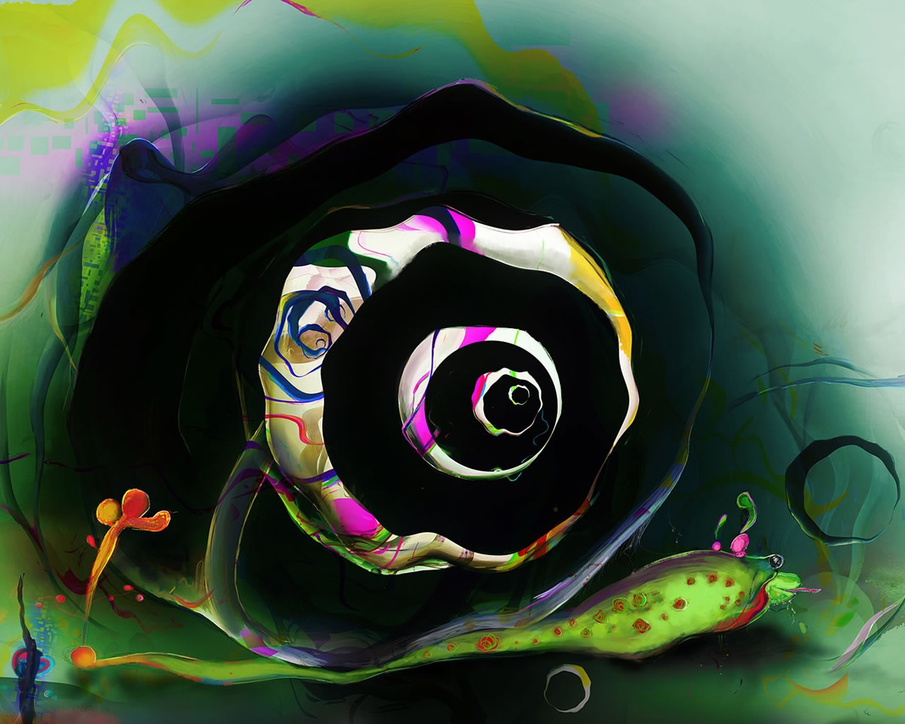 Colourful World Eye for 1280 x 1024 resolution