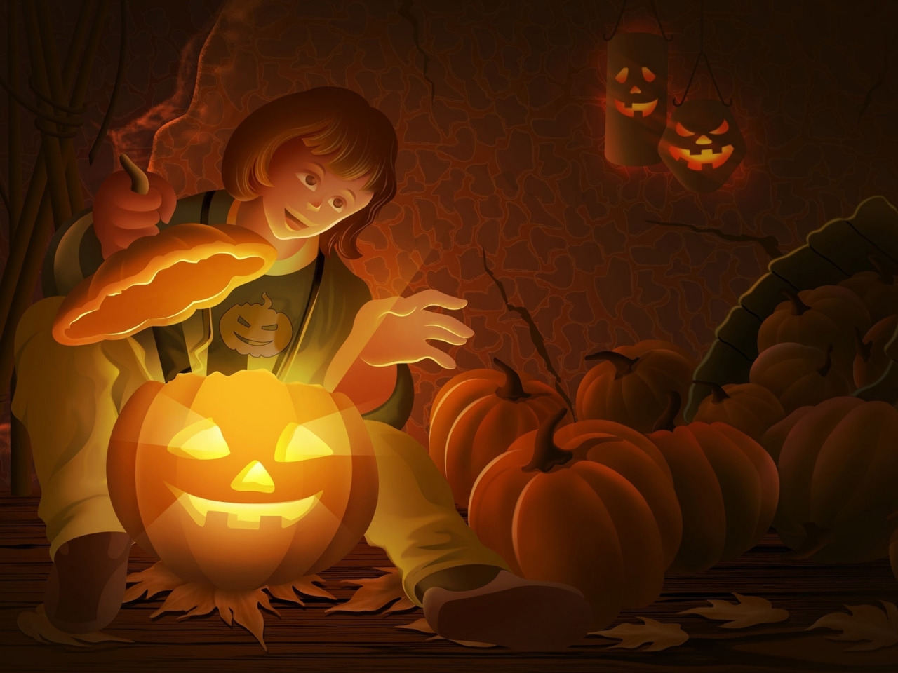 Cool Halloween Pumpkin for 1280 x 960 resolution