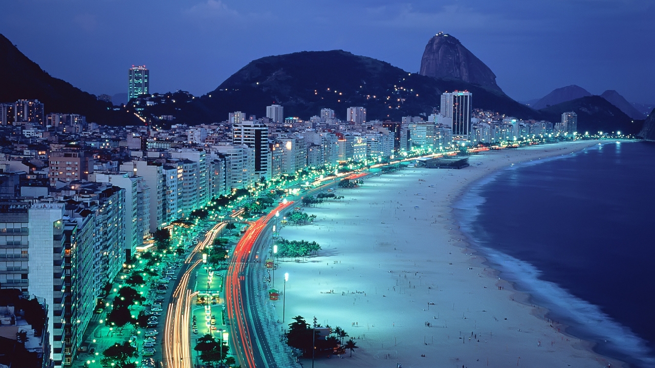 Copacabana Beach for 1280 x 720 HDTV 720p resolution