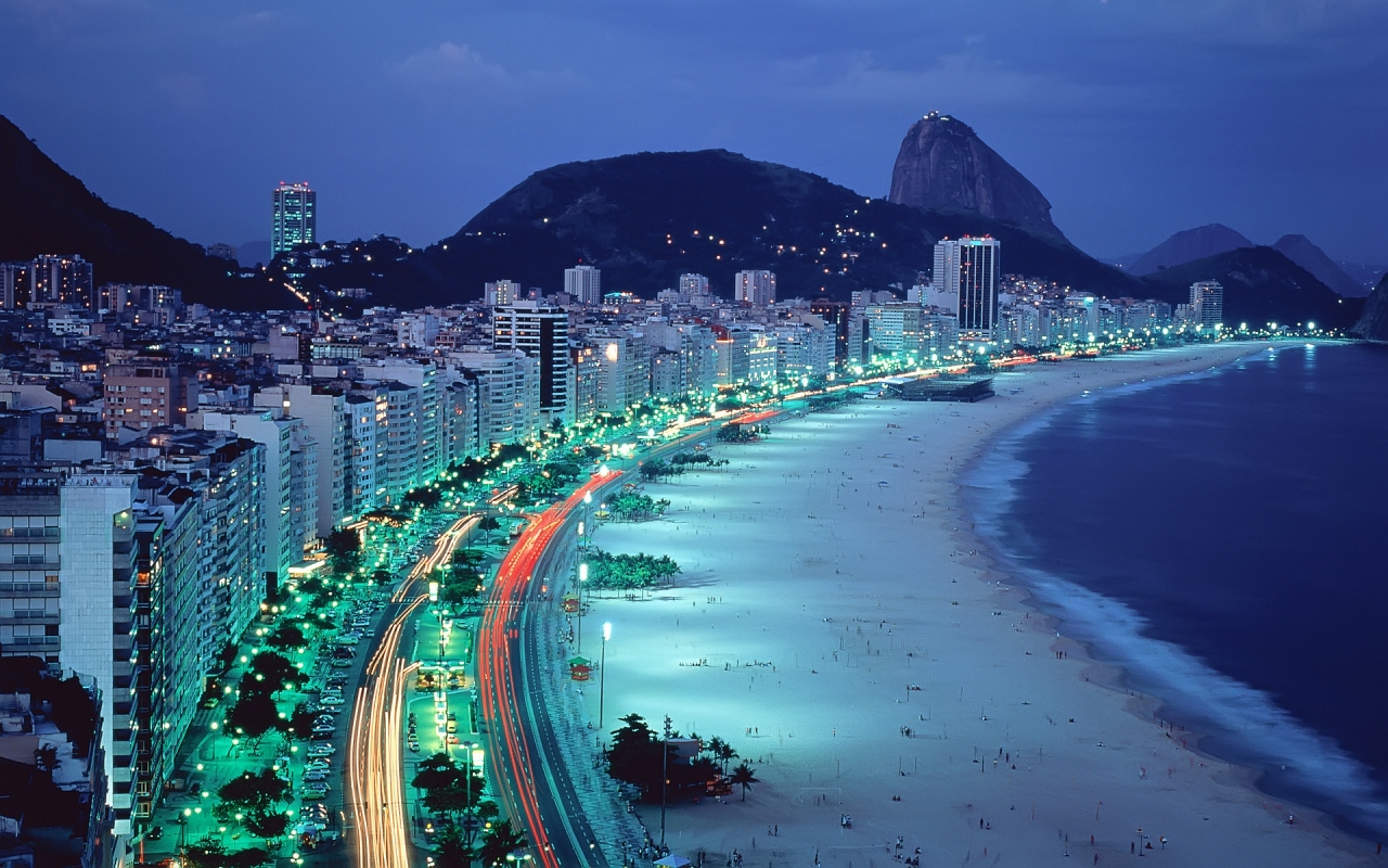 Copacabana Beach for 1280 x 800 widescreen resolution