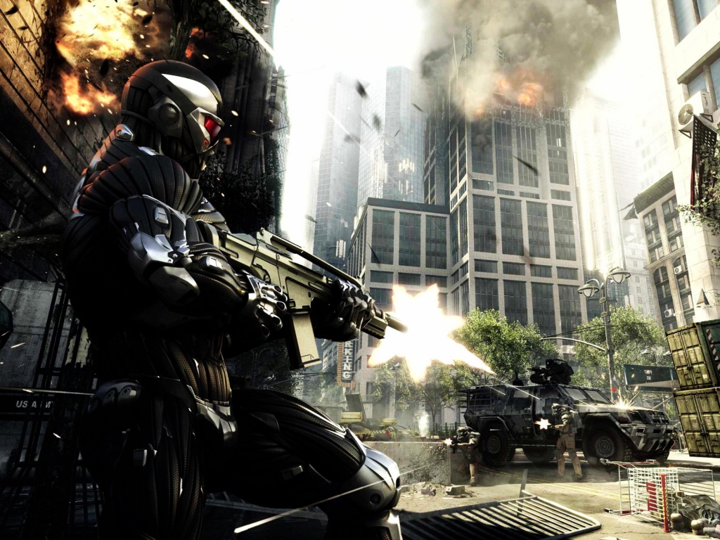 Crysis 2 Scene for 1024 x 768 resolution
