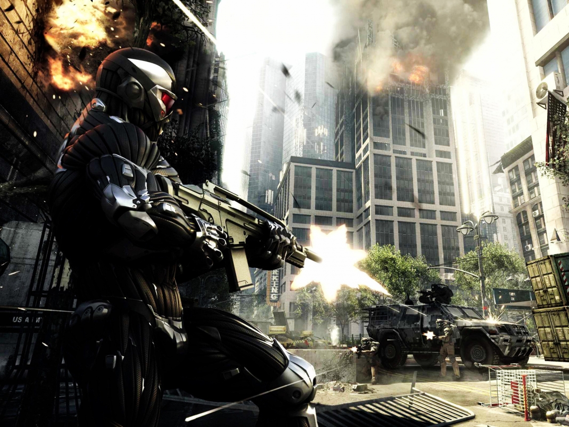 Crysis 2 Scene for 1152 x 864 resolution