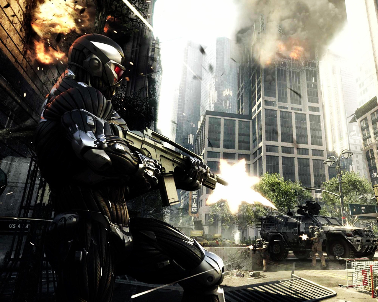 Crysis 2 Scene for 1280 x 1024 resolution