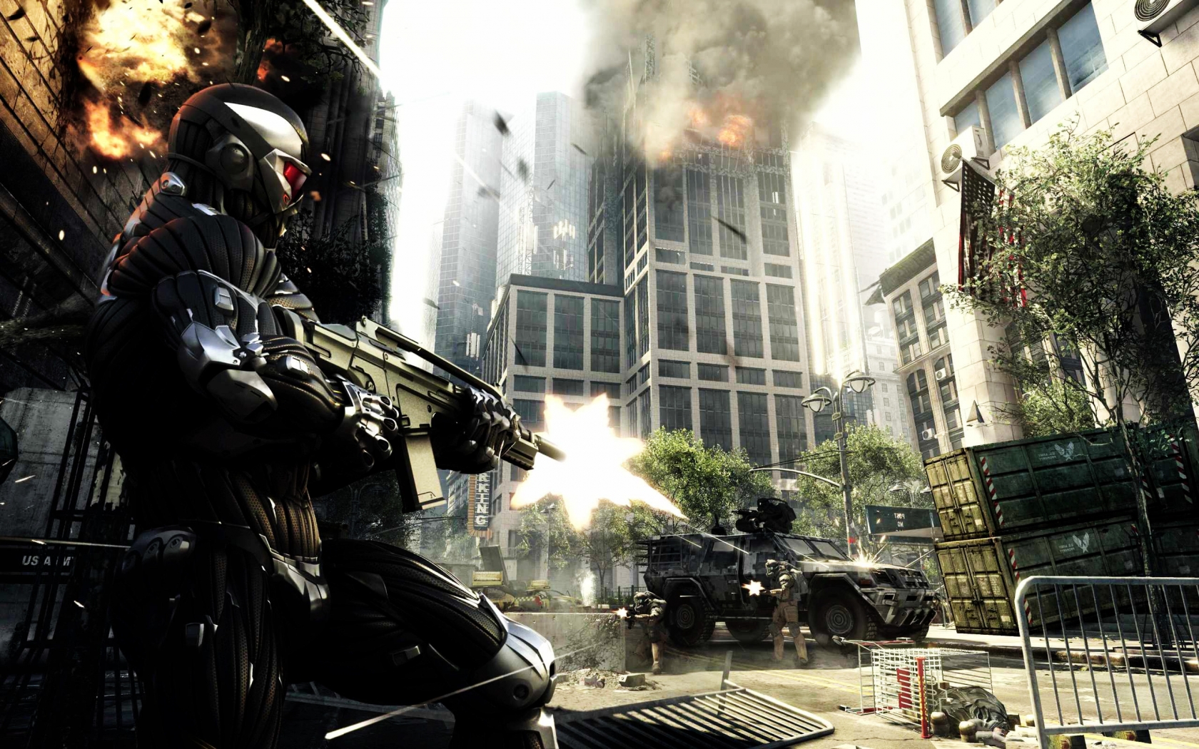 Crysis 2 Scene for 1680 x 1050 widescreen resolution
