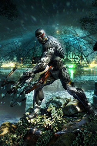 Crysis 3 Poster for 320 x 480 iPhone resolution