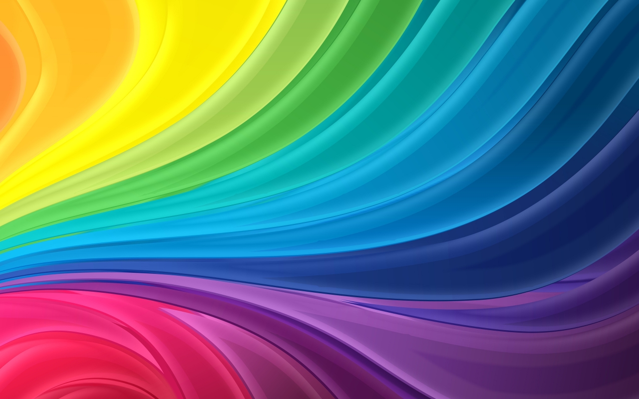 Curl Rainbow for 1280 x 800 widescreen resolution