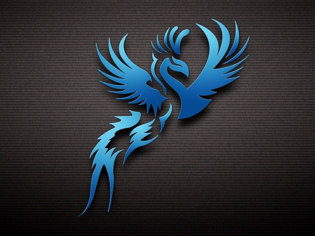 Dark Blue Bird for 1024 x 768 resolution