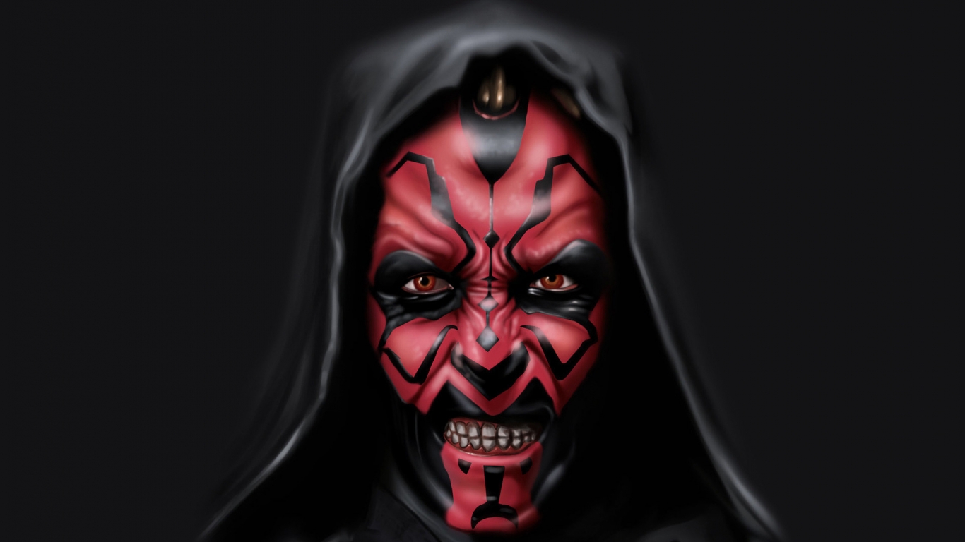 Darth Vader Animated for 1366 x 768 HDTV resolution