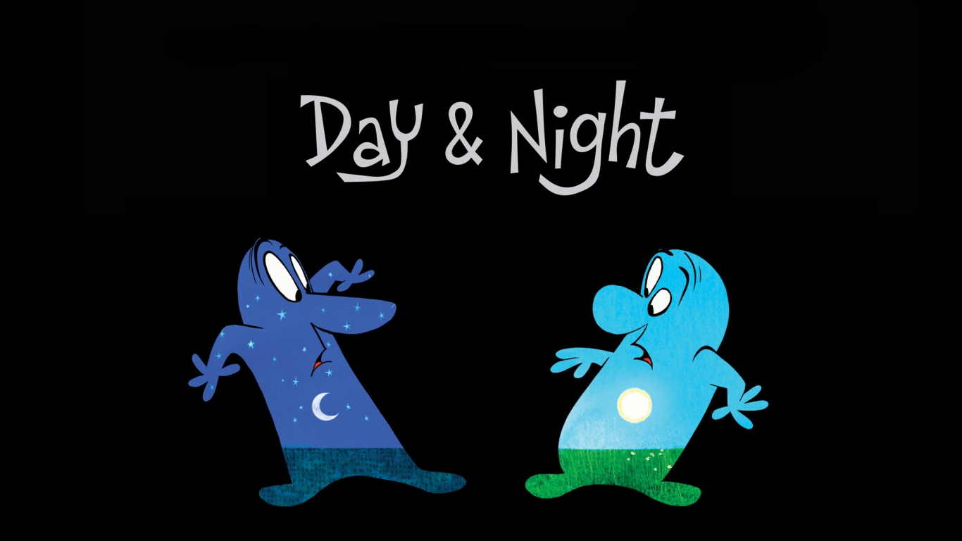 Day and Night for 1366 x 768 HDTV resolution