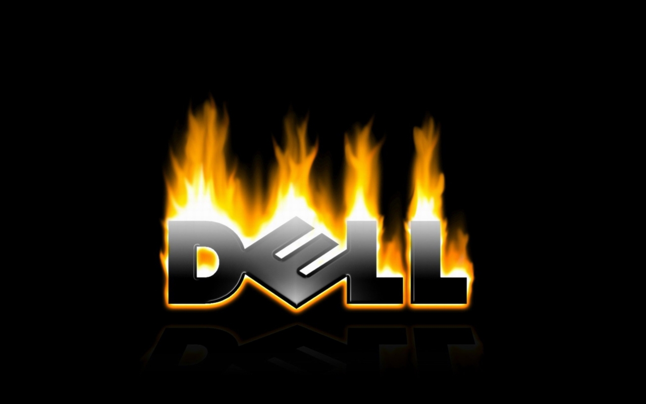 Dell in fire for 1280 x 800 widescreen resolution