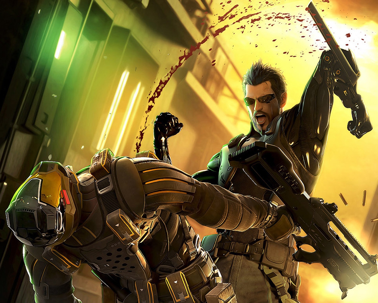 Deus Ex Human Revolution Fight for 1280 x 1024 resolution