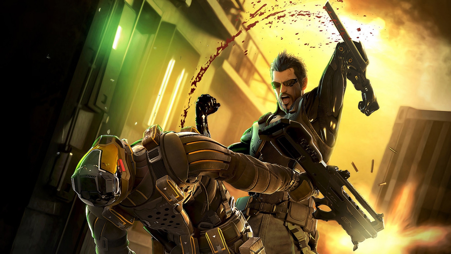 Deus Ex Human Revolution Fight for 1536 x 864 HDTV resolution