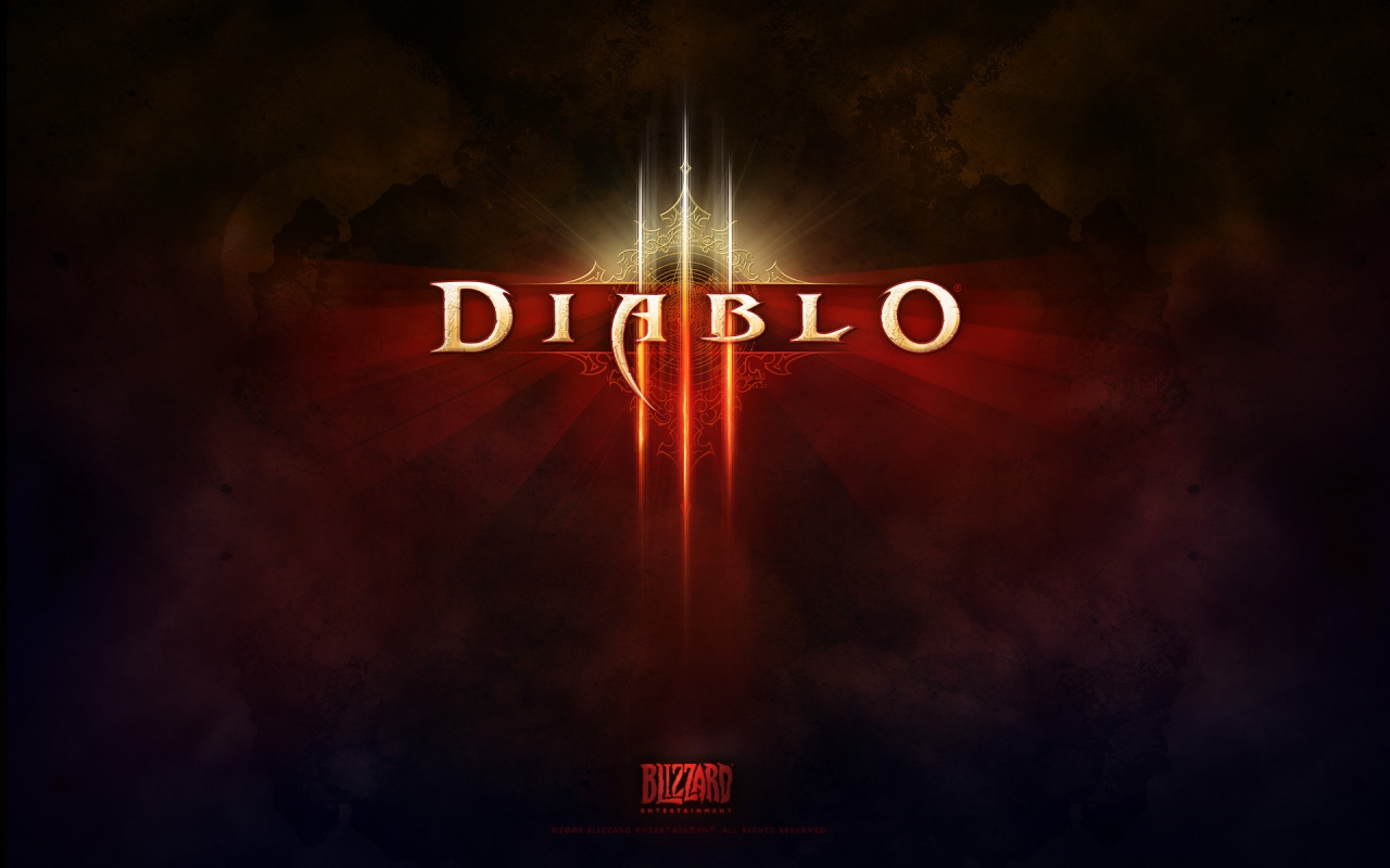 Diablo 3 Game Logo for 1280 x 800 widescreen resolution