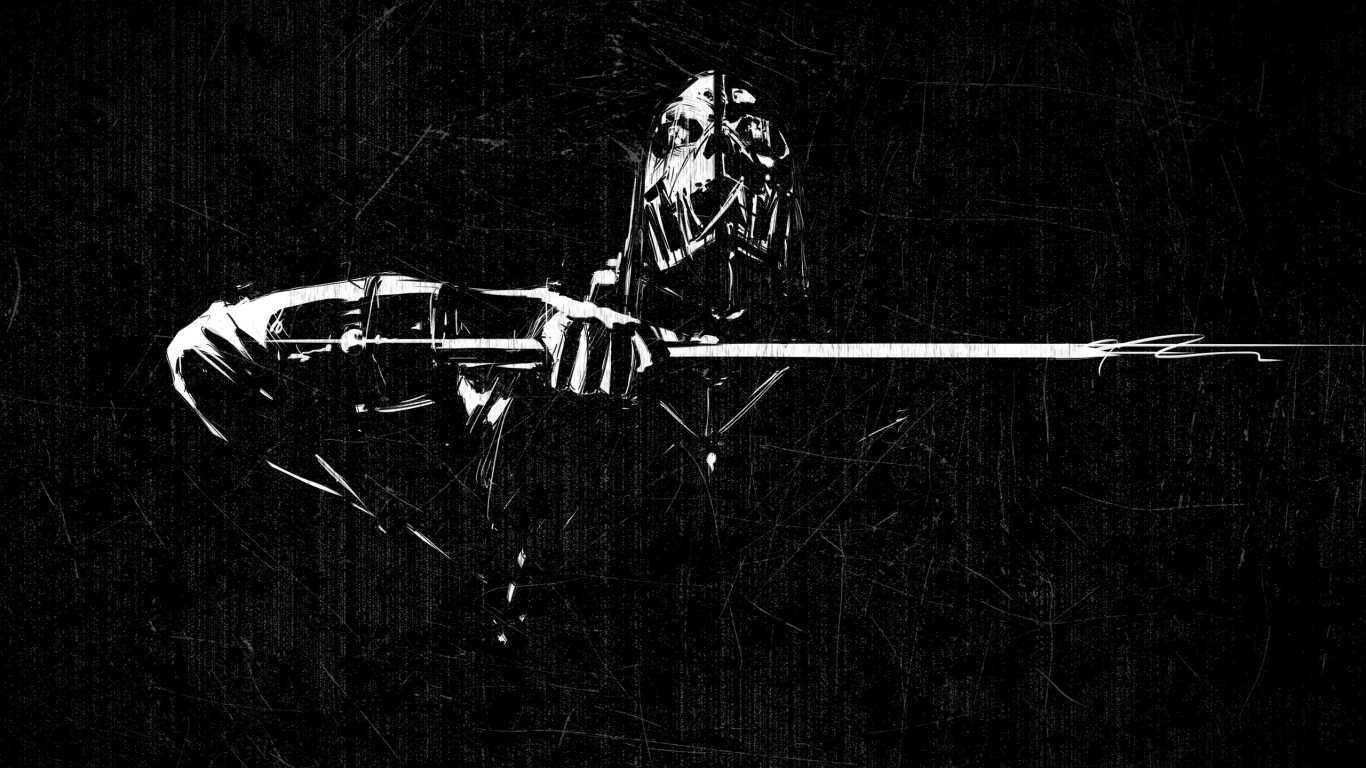 Dishonored Scraped Minimal for 1366 x 768 HDTV resolution