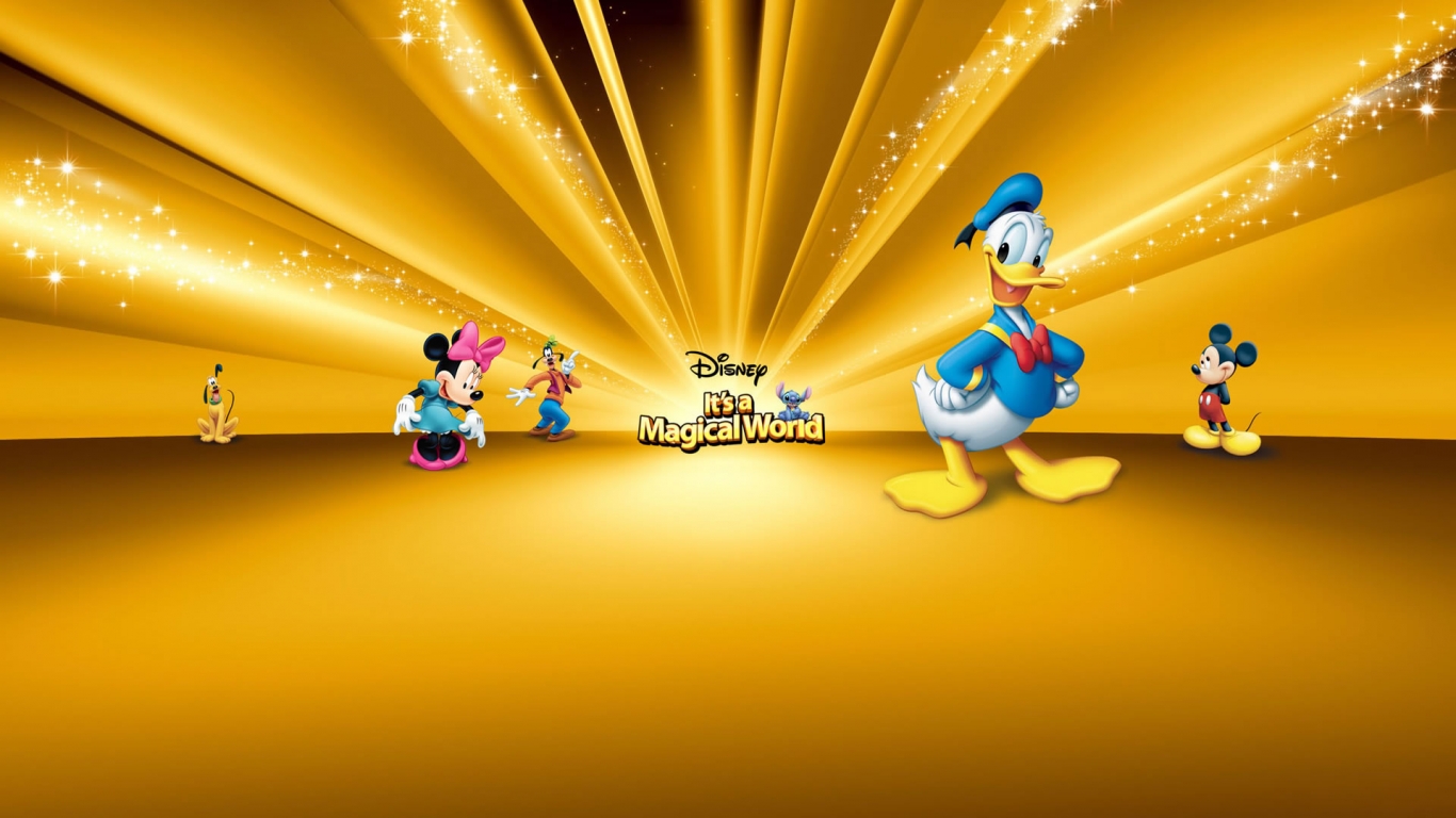 Disney Characters for 1366 x 768 HDTV resolution
