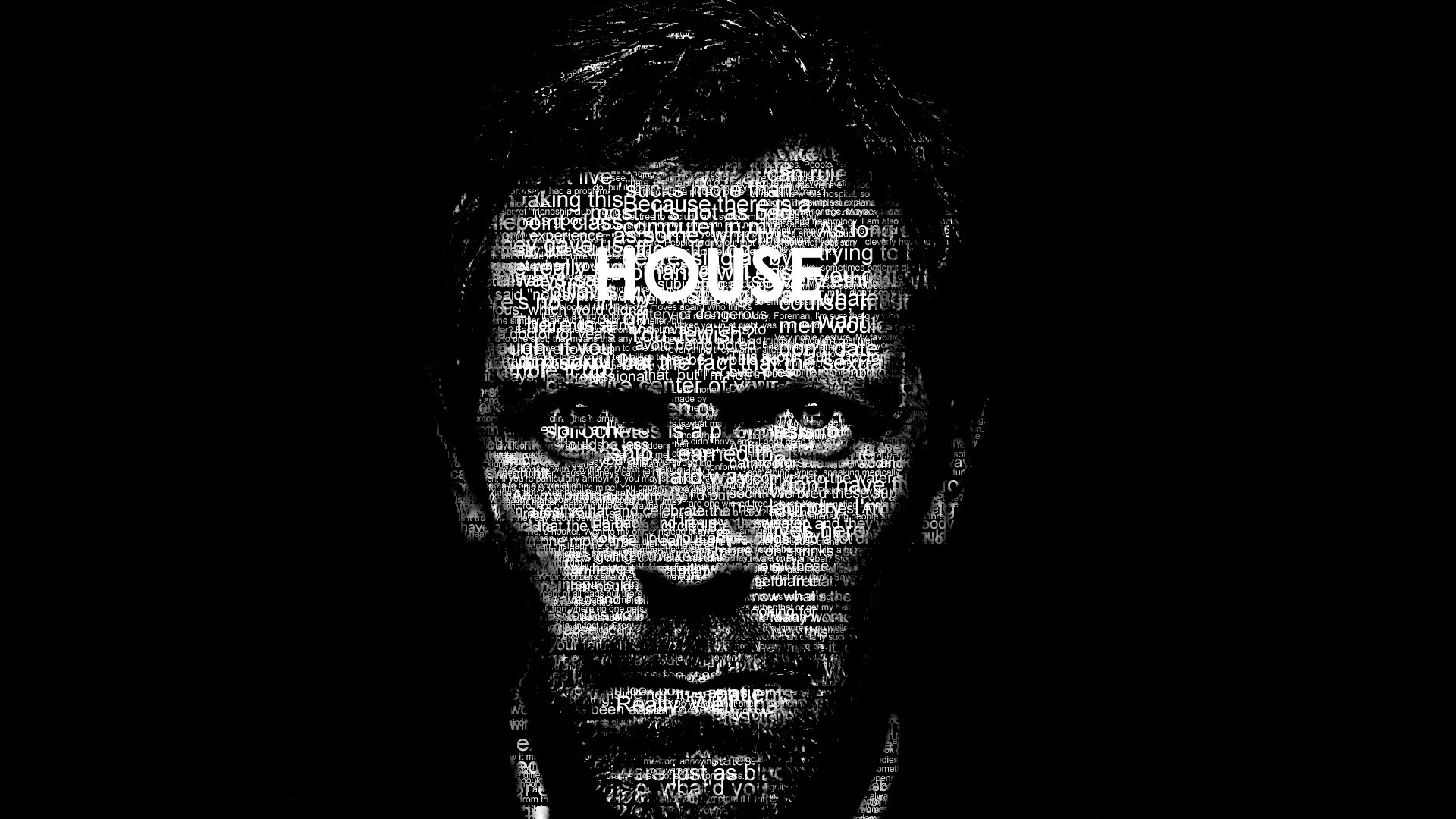 Doctor House Typography for 1920 x 1080 HDTV 1080p resolution
