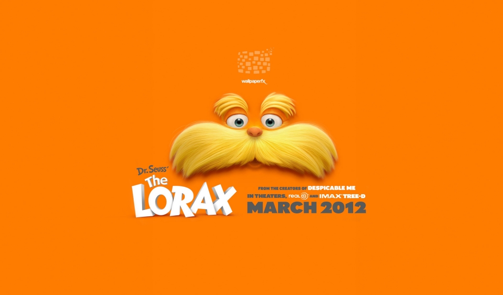 Dr Seuss The Lorax Movie 2012 for 1024 x 600 widescreen resolution