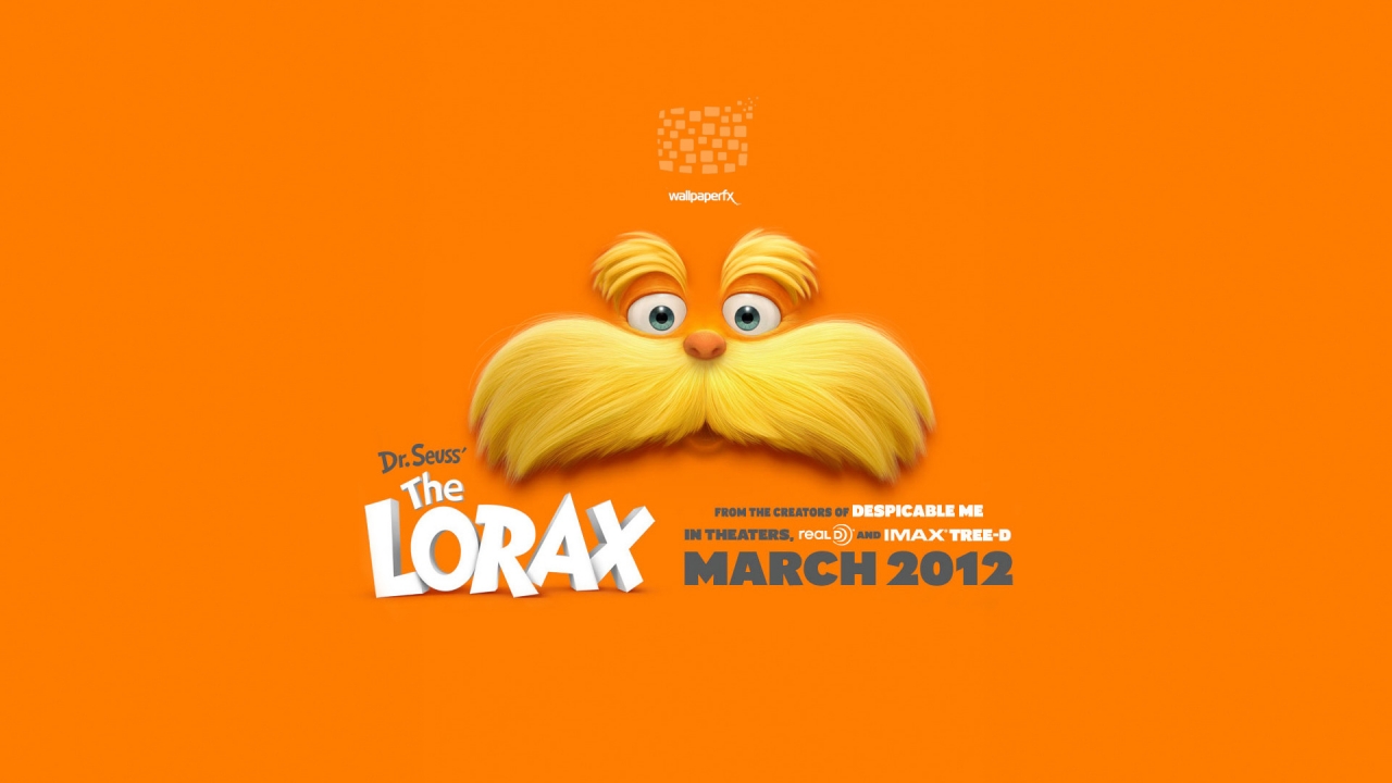Dr Seuss The Lorax Movie 2012 for 1280 x 720 HDTV 720p resolution