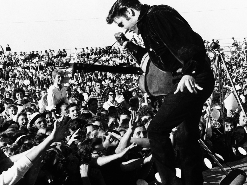 Elvis Presley on The Stage for 1024 x 768 resolution