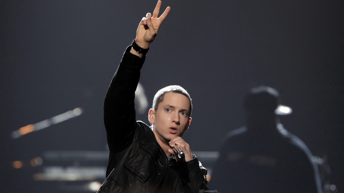 Eminem Peace for 1366 x 768 HDTV resolution