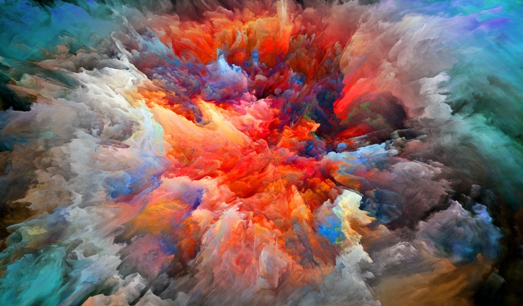 Explosion of Colors for 1024 x 600 widescreen resolution