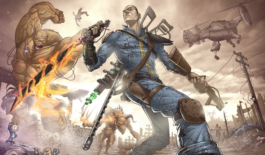 Fallout 3 Game Poster for 1024 x 600 widescreen resolution