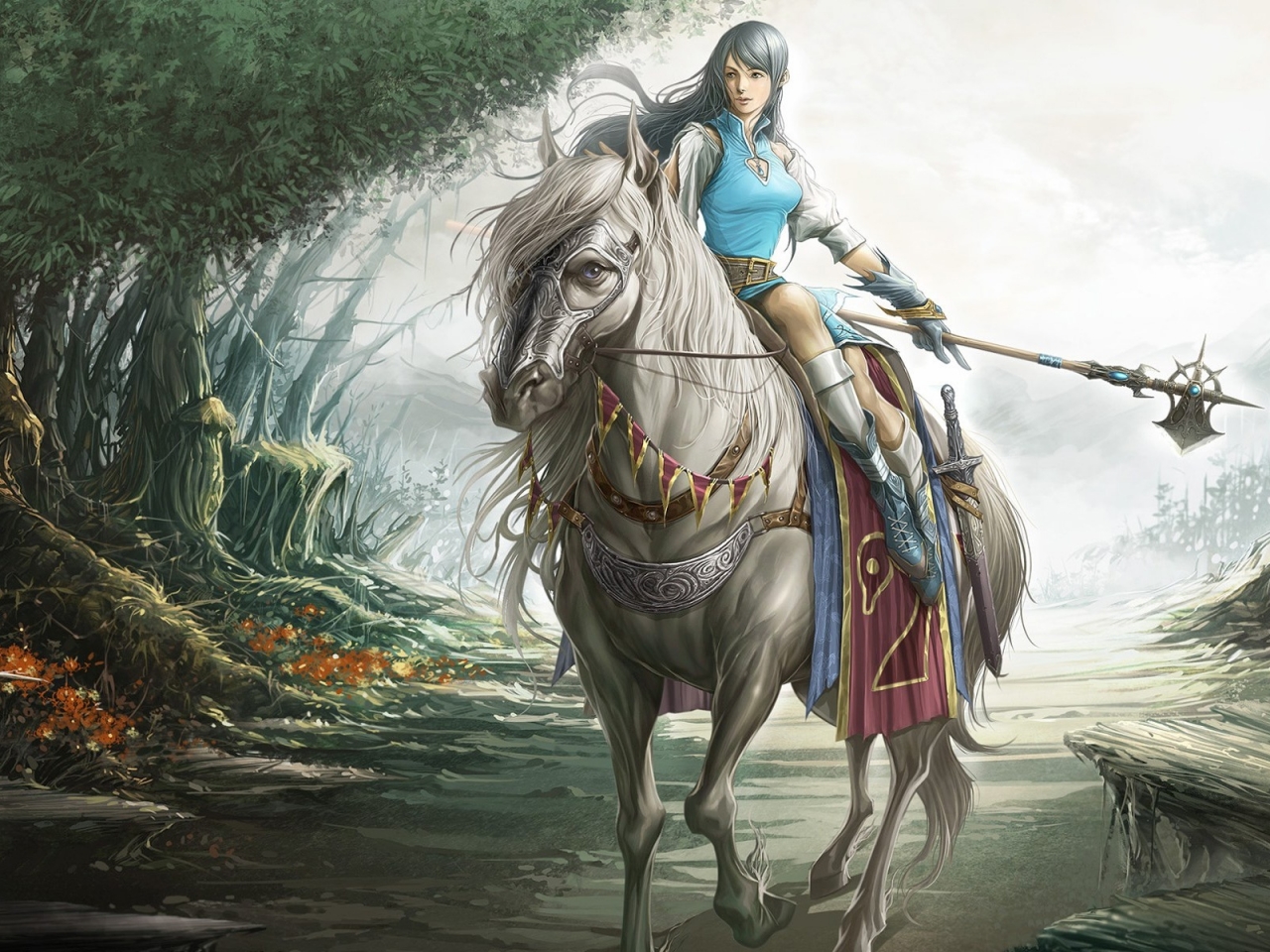 Fantasy Girl Rider for 1280 x 960 resolution