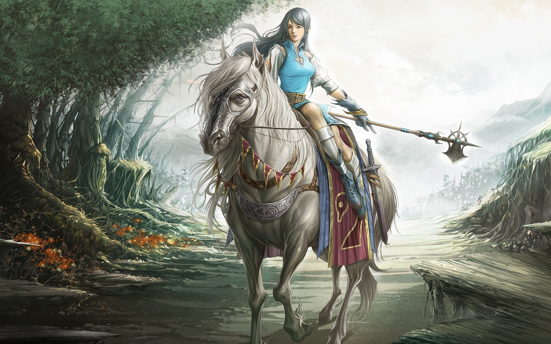 Fantasy Girl Rider for 1920 x 1200 widescreen resolution