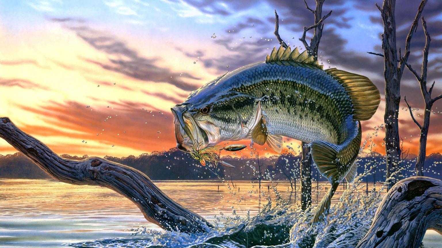 Fantasy Scary Fish for 1536 x 864 HDTV resolution