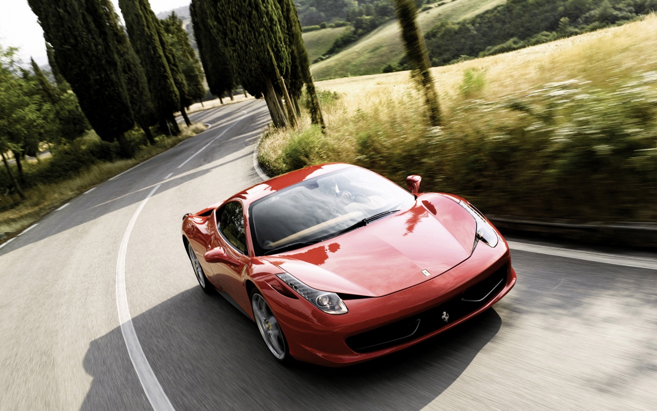 Ferrari 458 2011 Speed for 1280 x 800 widescreen resolution
