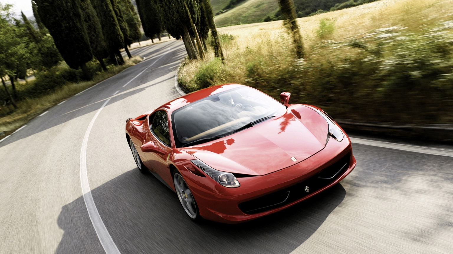 Ferrari 458 2011 Speed for 1536 x 864 HDTV resolution