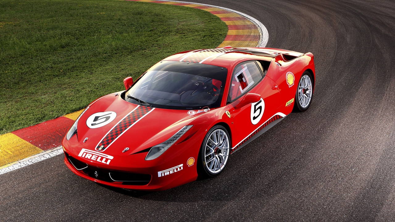 Ferrari 458 Challenge for 1280 x 720 HDTV 720p resolution