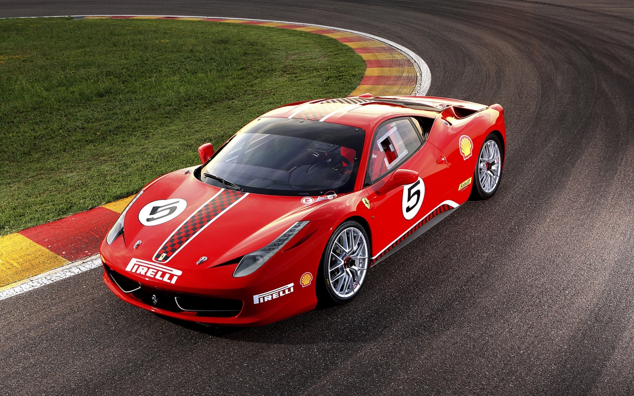 Ferrari 458 Challenge for 1280 x 800 widescreen resolution