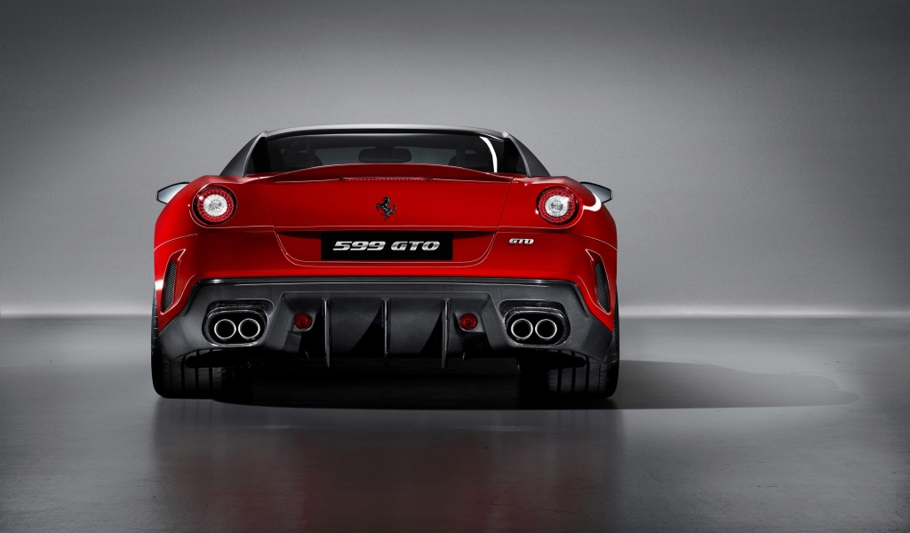 Ferrari 599 GTO Rear for 1024 x 600 widescreen resolution